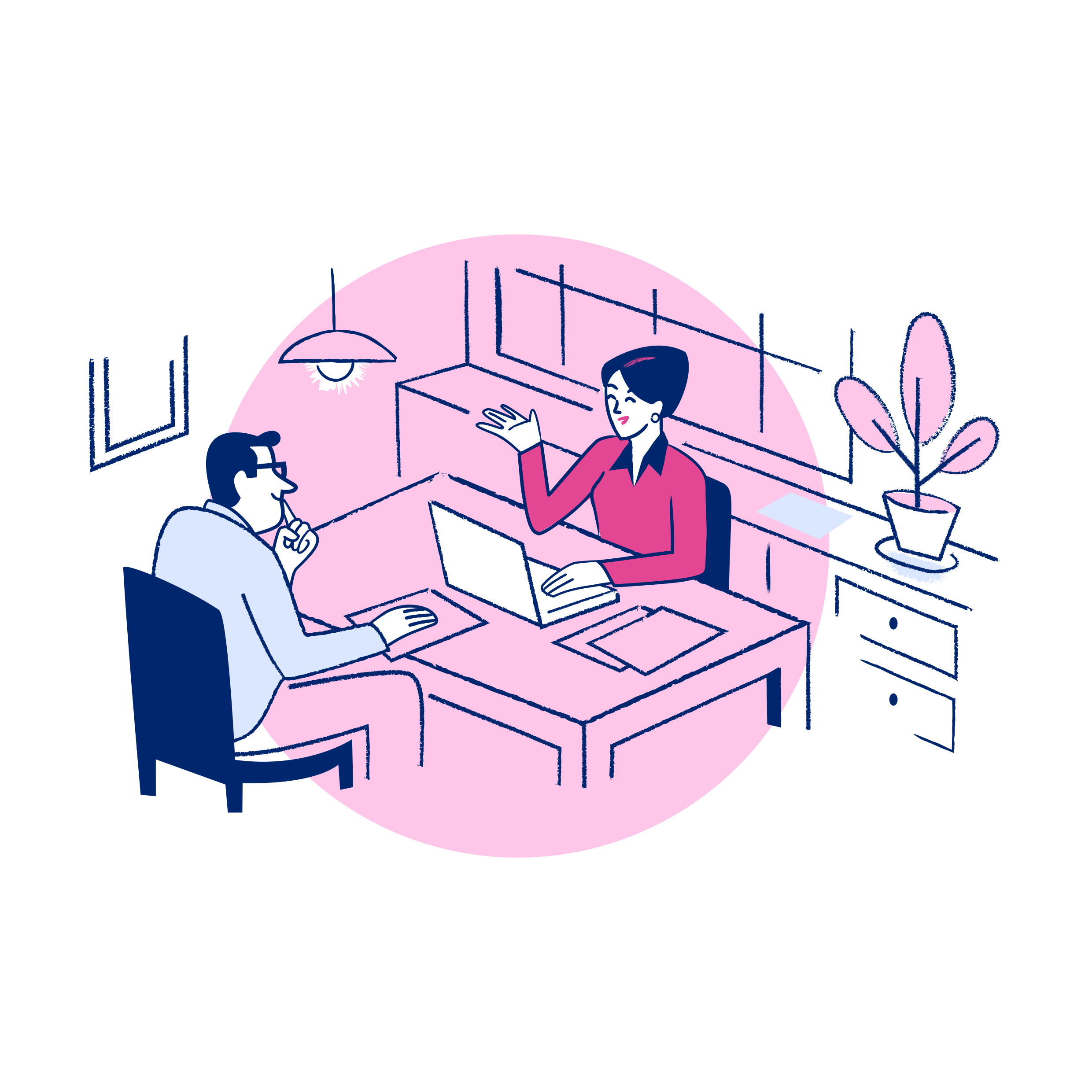 Information Technology Jobs Illustration